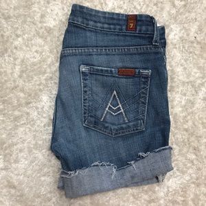 Seven 7 For All Mankind Jean Shorts